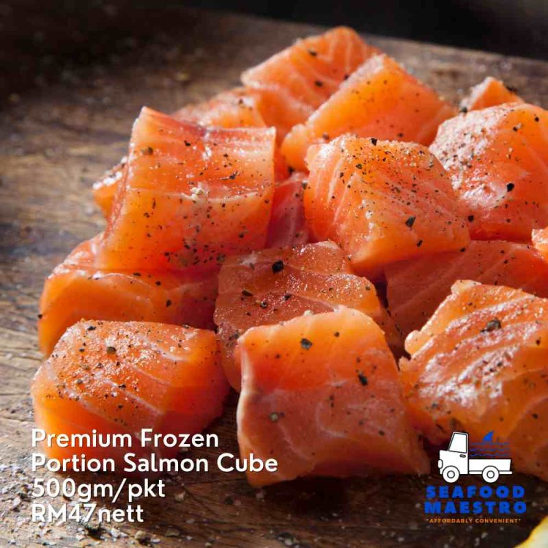 <aa> Frozen Portions Salmon Cube (500gm/pkt)