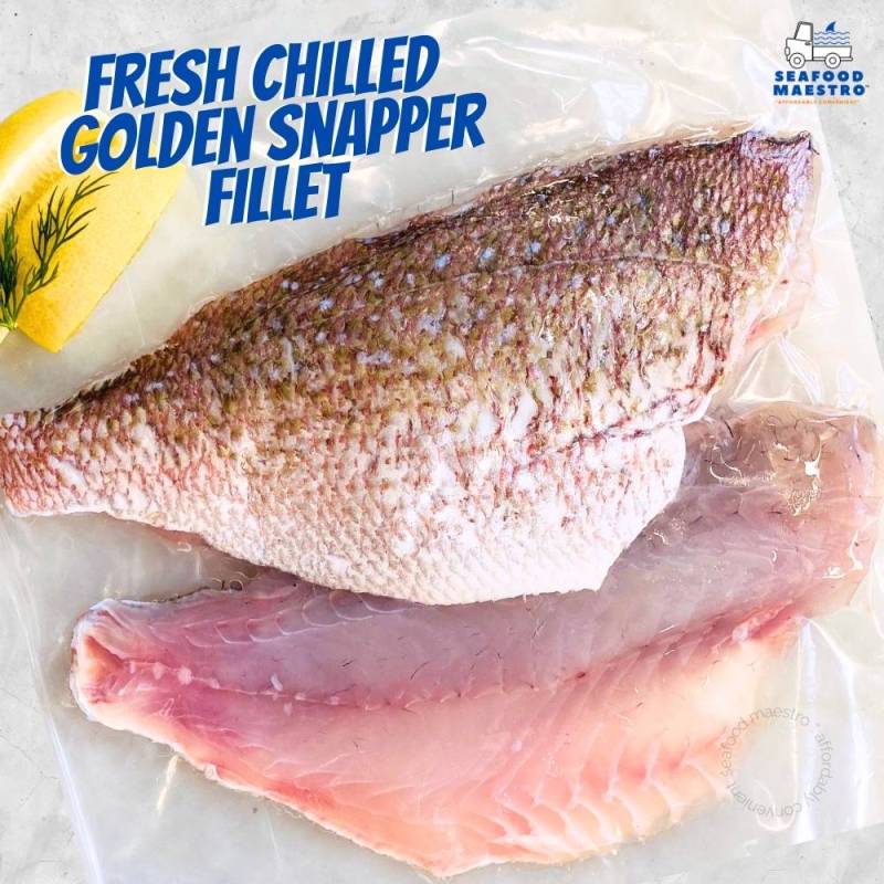 <a> Fresh Local Golden Snapper Fillets "Jenahak" (200-300gm/fillet) x 1KG±
